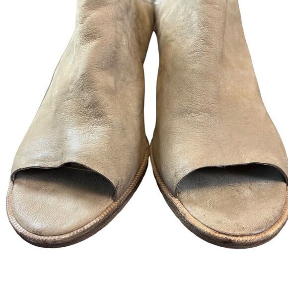 Dolce Vita Womens Open Toe Chunky Heel Mules Booties Slip On Shoes Beige sz 10 - Picture 7 of 16